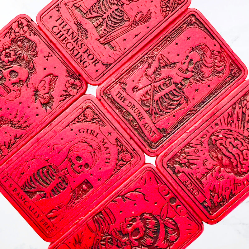 Novelty tarot card pack wax melts