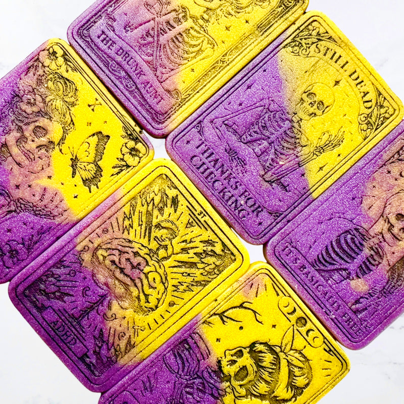 Novelty tarot card pack wax melts