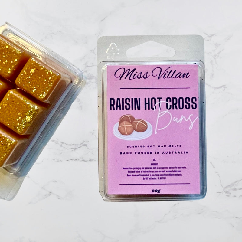 hot cross bun wax melts- Clamshell