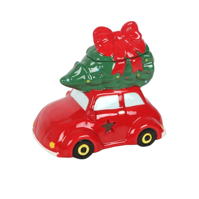 Christmas tree on car oil burner - wax melter