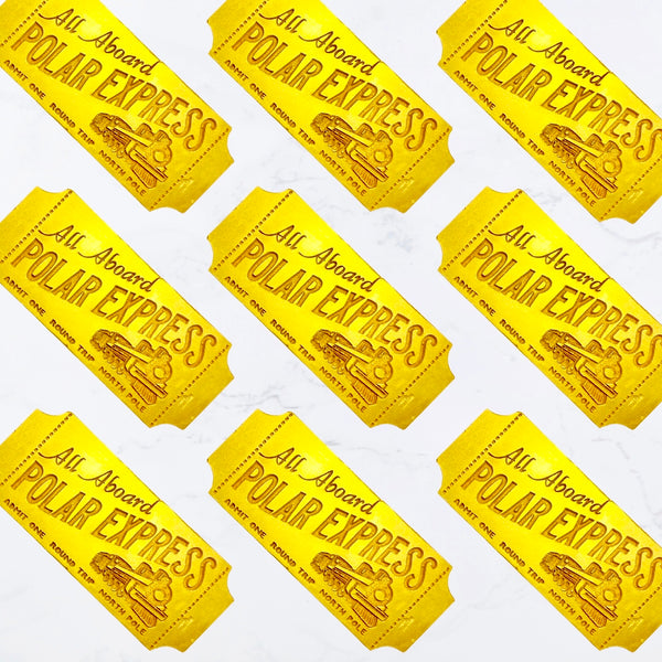 polar express ticket wax melts- missvillan- melts- wax melt