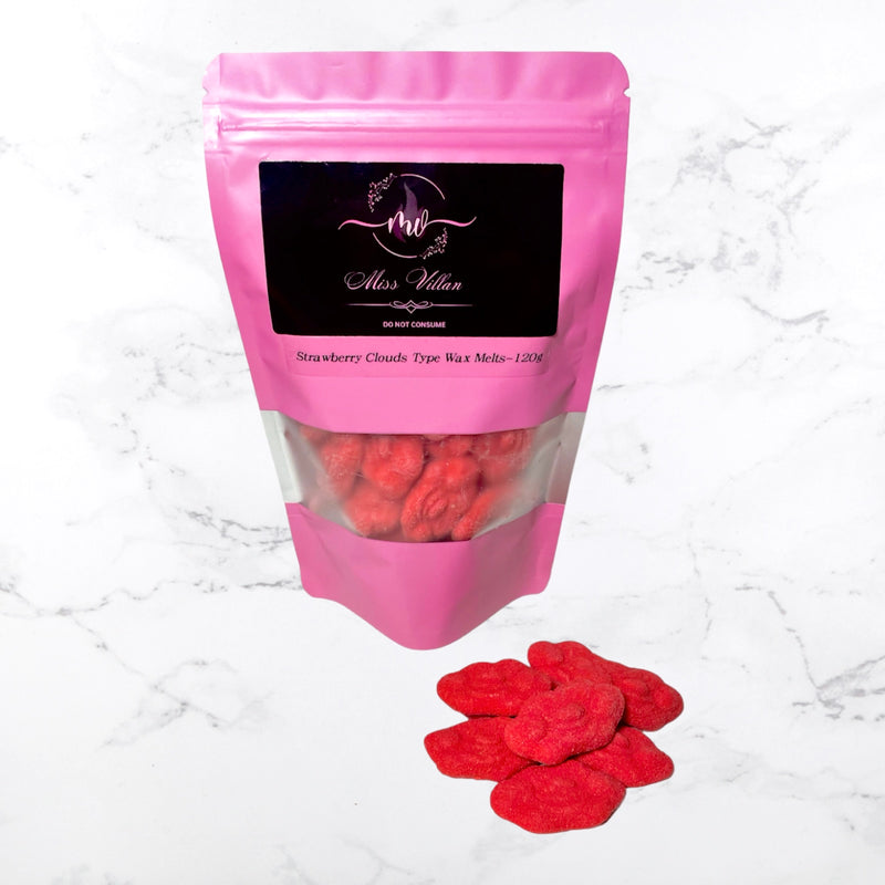 strawberry cloud wax melts- miss Villan