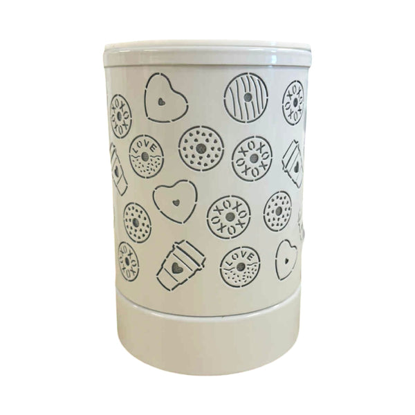 white coffee and donuts wax melter electric 