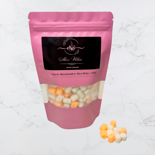 peach marshmallow wax melts- missvillan