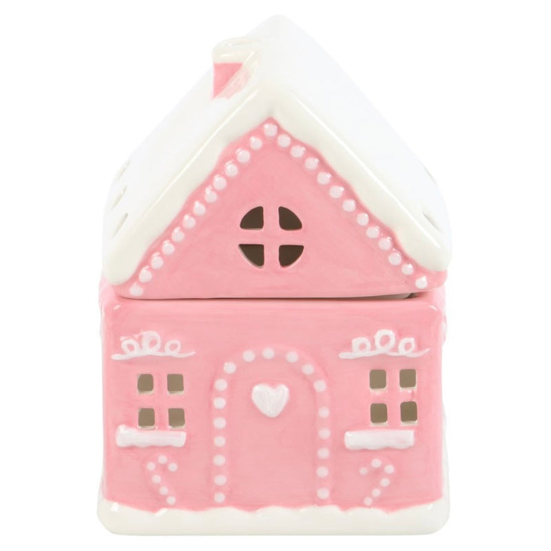 pink gingerbread house oil burner