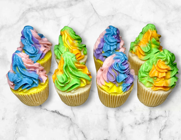 rainbow cupcake wax melts