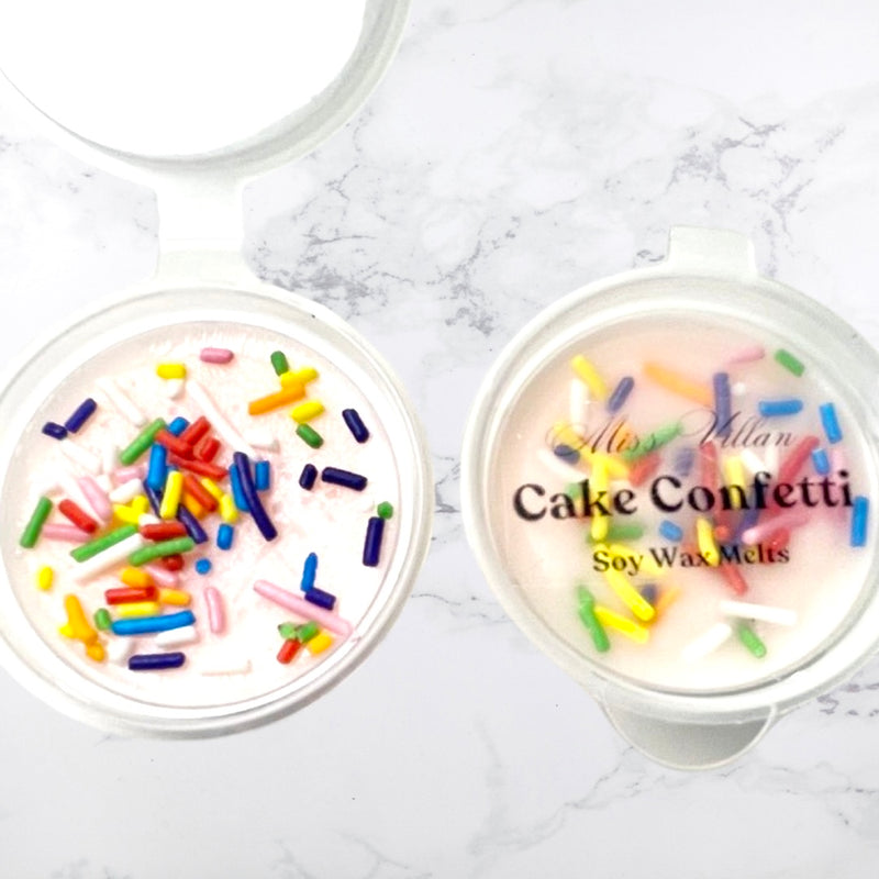 cake confetti wax melts