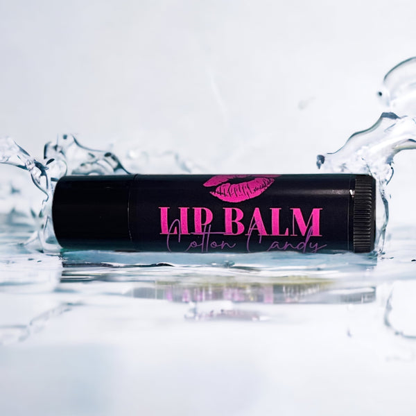 cotton candy lip balm- vegan lip balm- natural